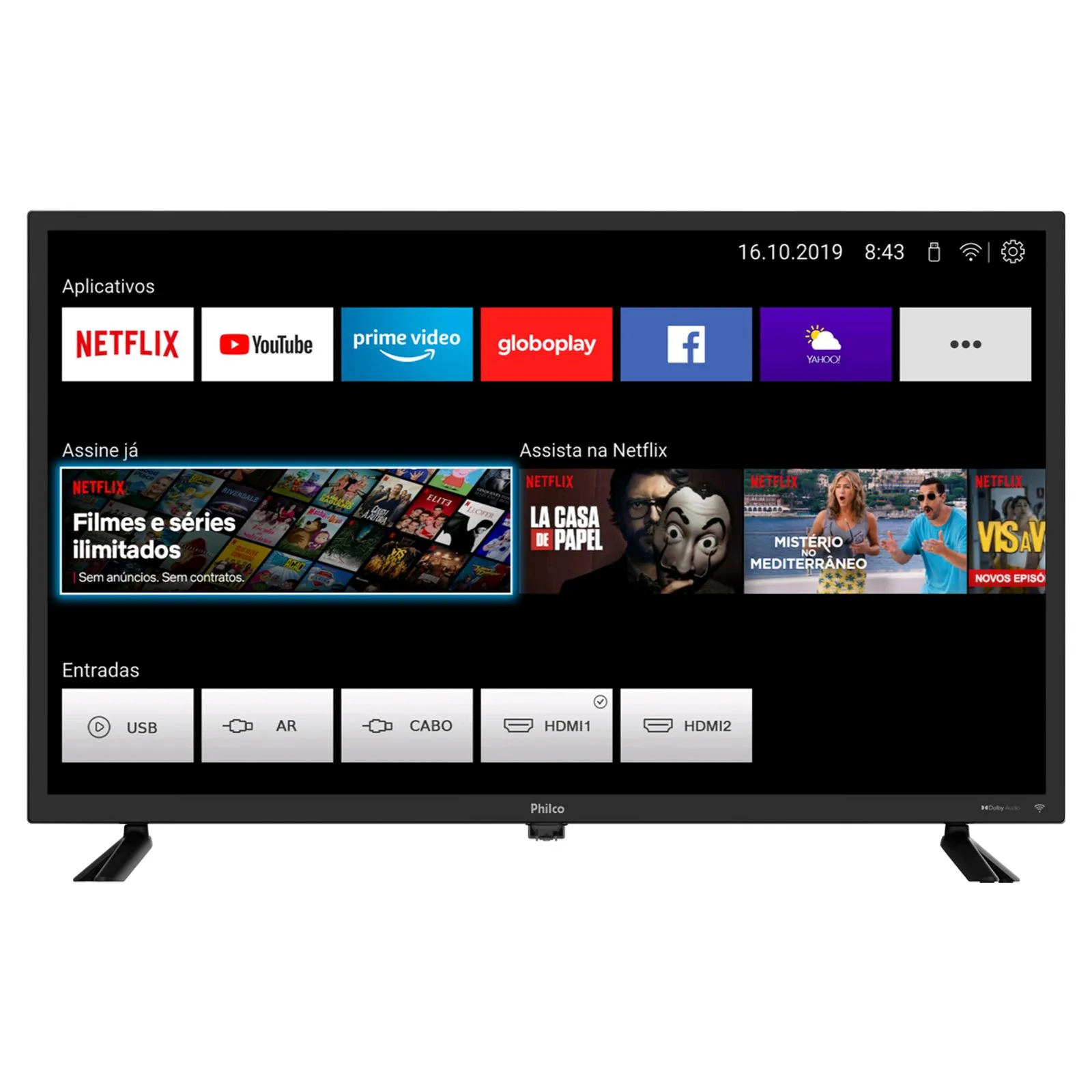 SMART TV PHILCO 32″ LED PTV32D10N5SKH (2)