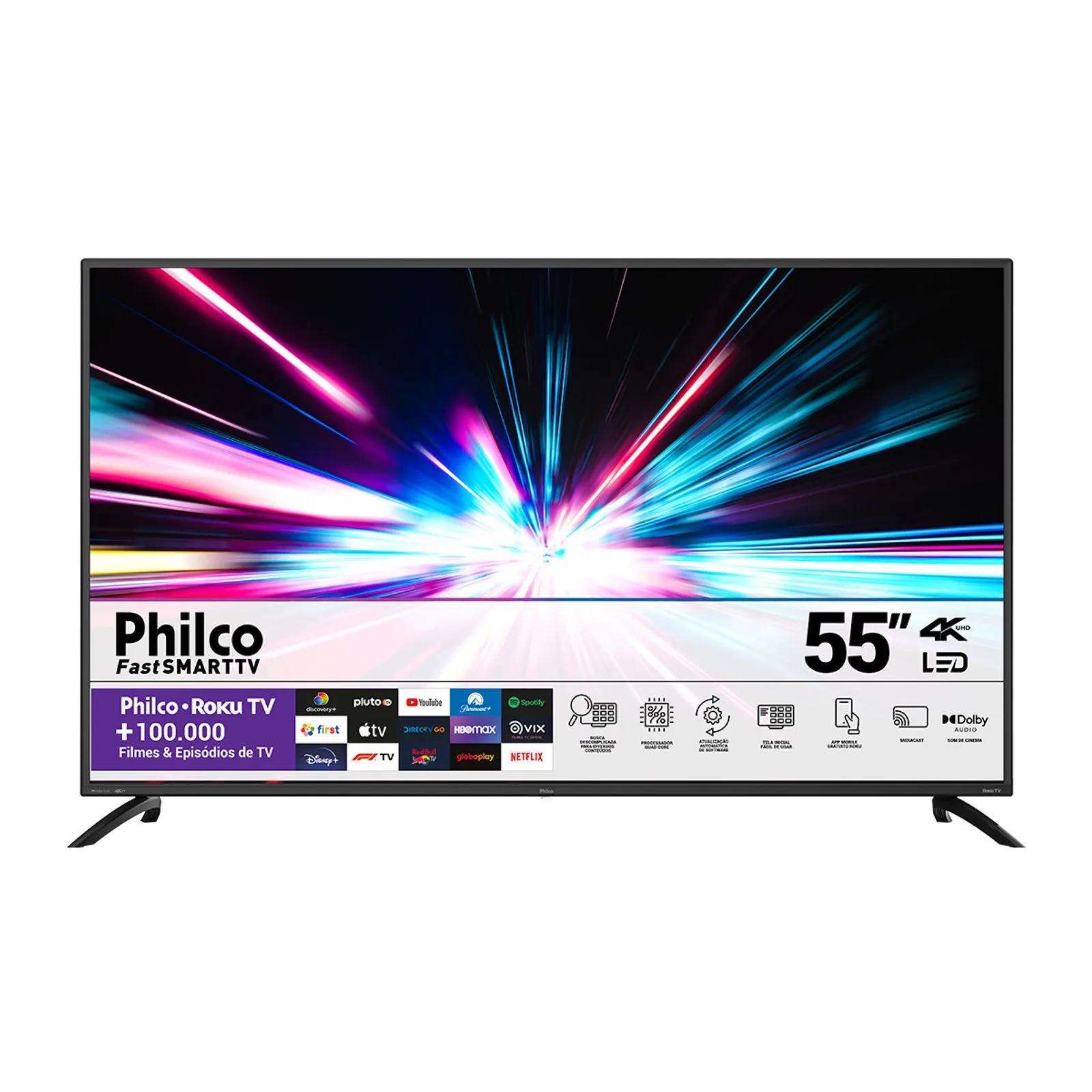 SMART TV PHILCO 55″ LED 4K PTV55G52R2C (2)