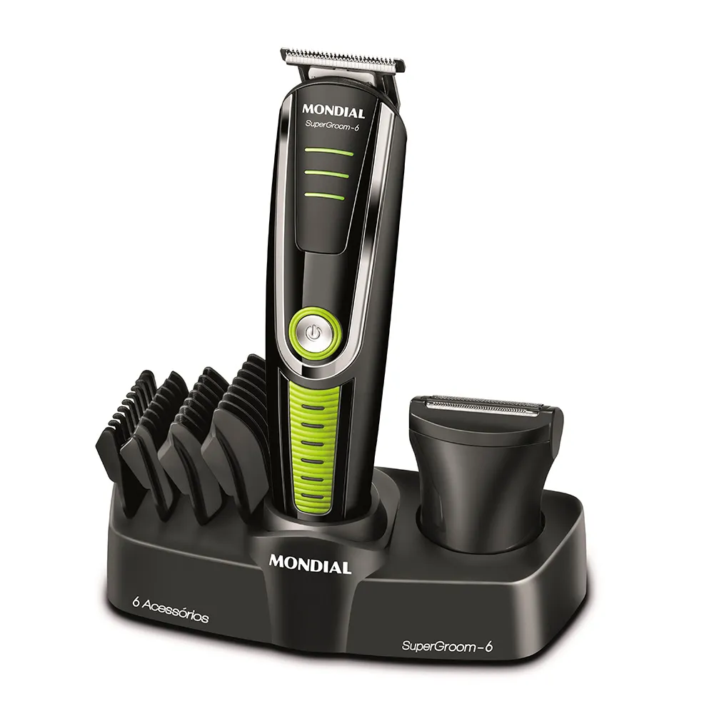 Aparador de Pelos Mondial Super Groom 6 BG-04 Preto Bivolt (1)