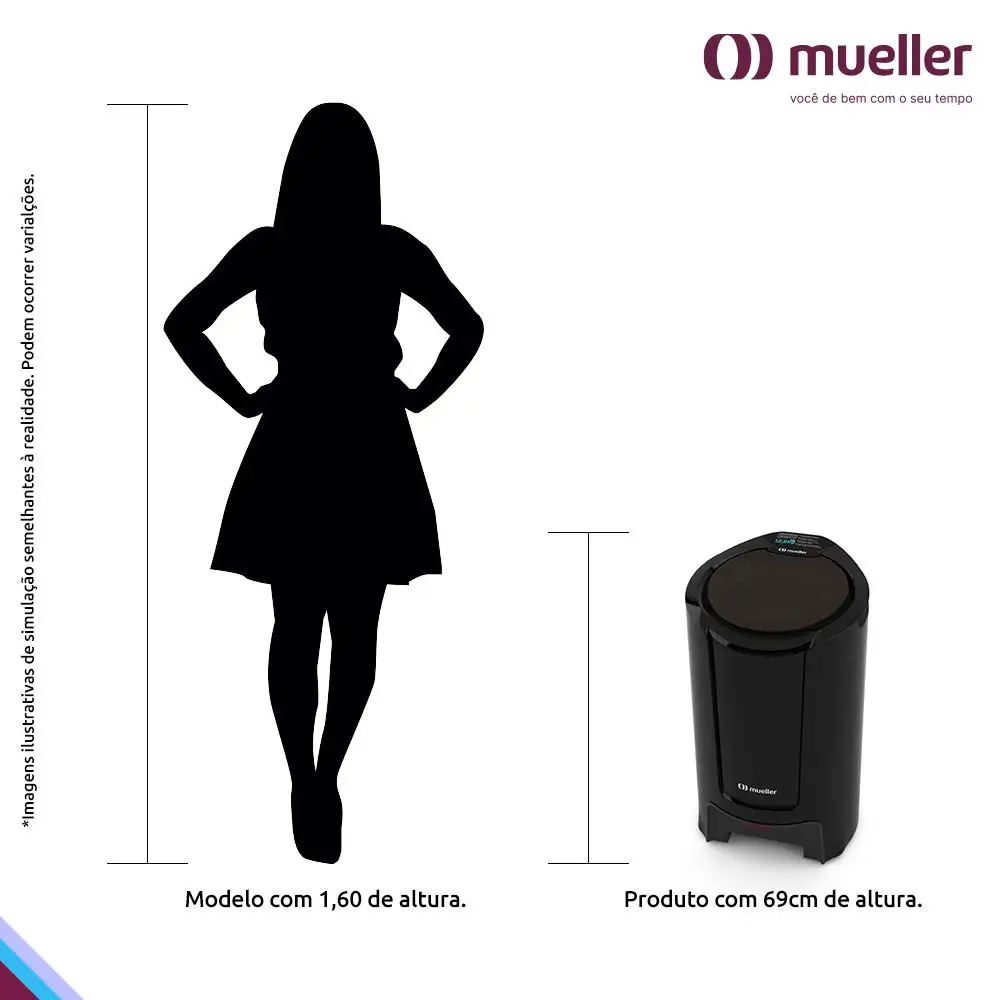 Centrífuga De Roupas Mueller Fit 12,6 kg Preta 220v (9)