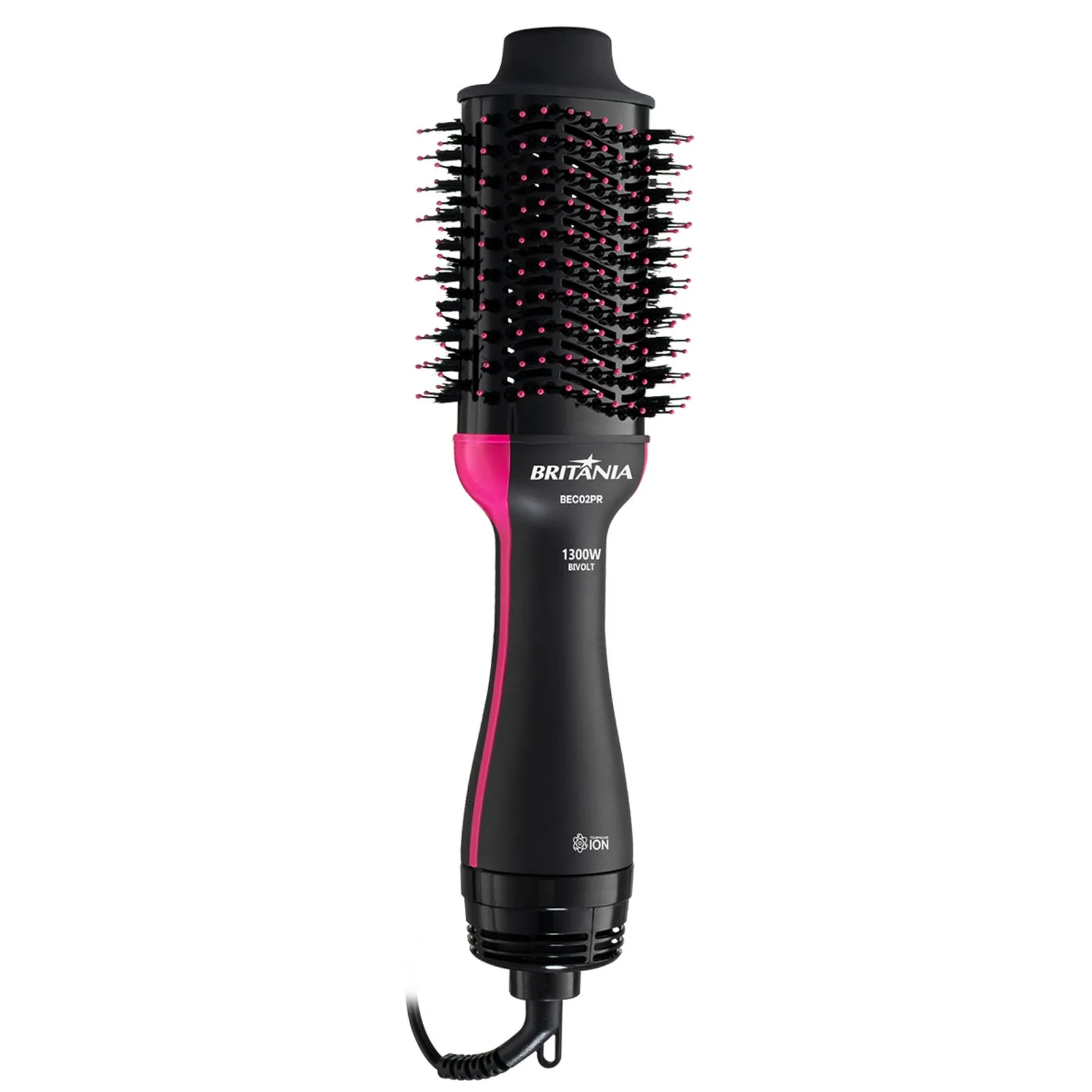 Escova Secadora Britânia BEC02PR 1300W 2 velocidades 4 em 1 Preto Bivolt (3)