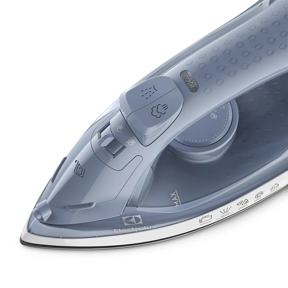 Ferro Electrolux a vapor e a seco Efficient ESI10 Azul 220v (10)
