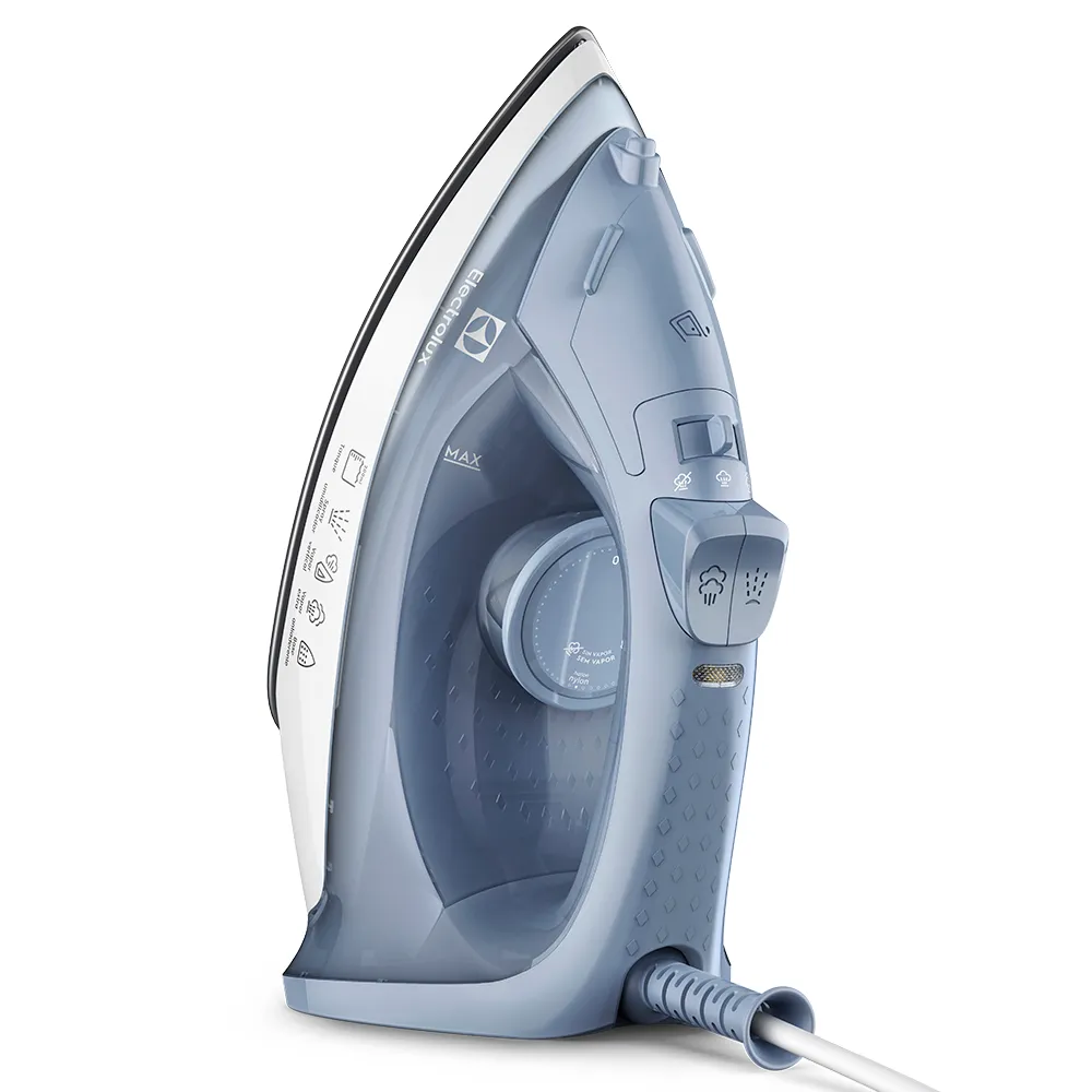 Ferro Electrolux a vapor e a seco Efficient ESI10 Azul 220v (6)