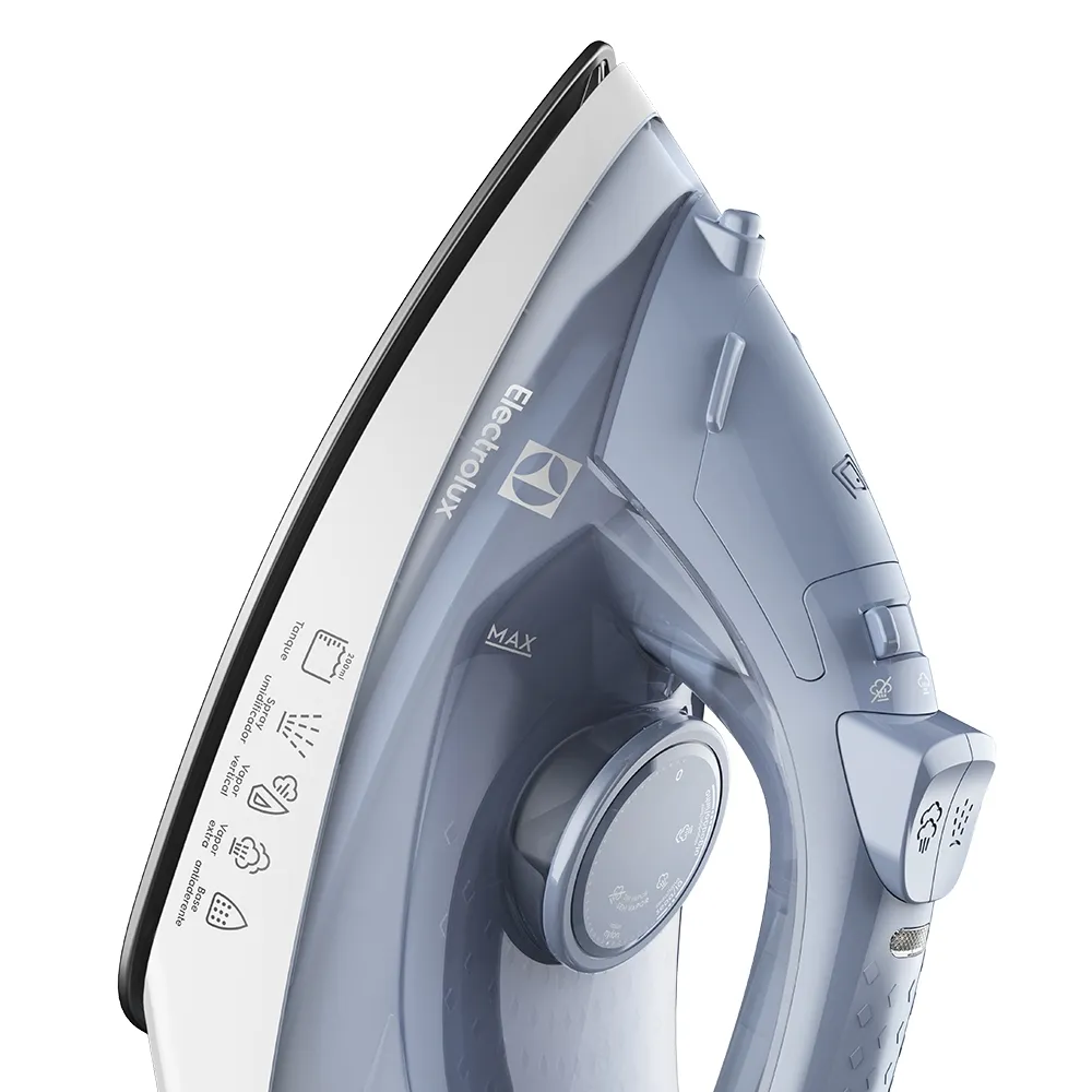 Ferro Electrolux a vapor e a seco Efficient ESI10 Azul 220v (7)