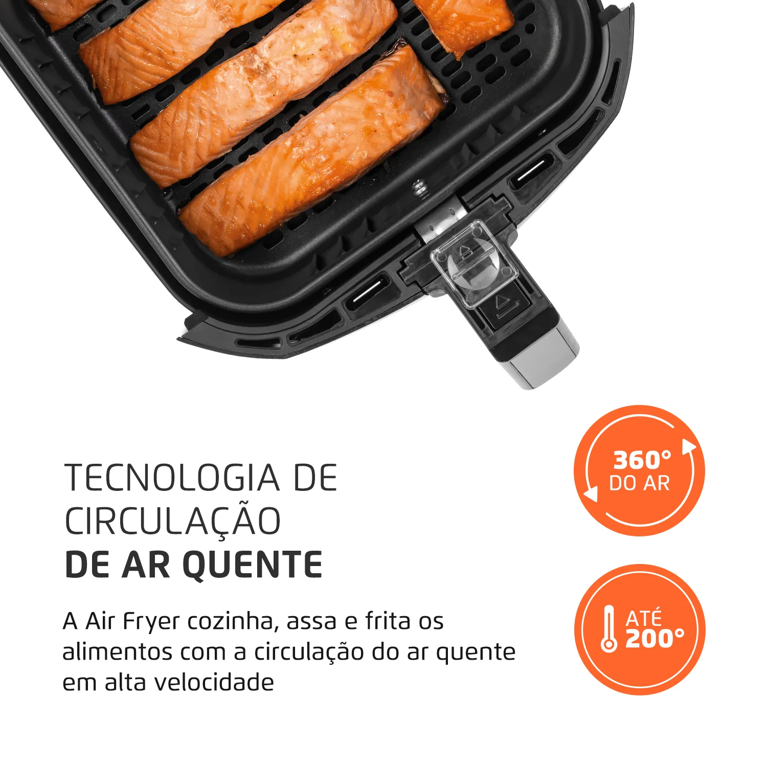 Fritadeira Air Fryer Mondial Grand Family AFN-50 5L 1900W Preto 220V (5)