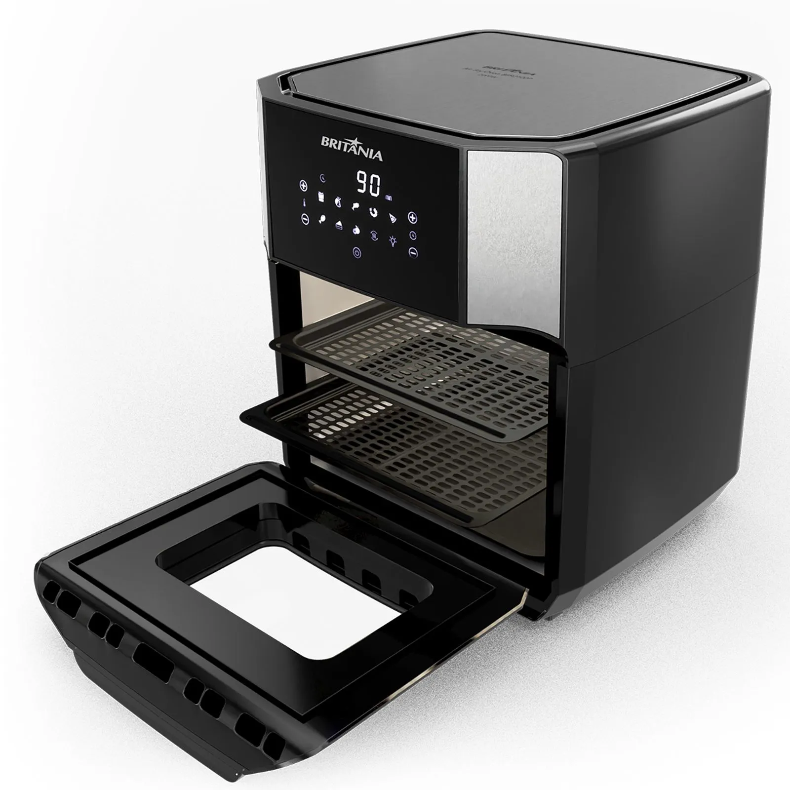 Fritadeira Air Fryer Oven Britânia BFR2100 1800W 4 em 1 Preto 220V (4)