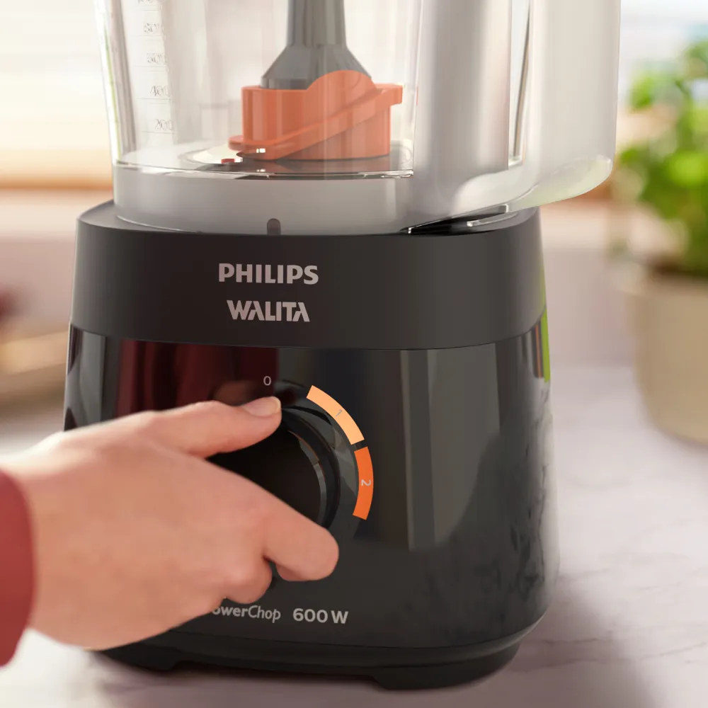 Multiprocessador Philips Walita PoweChop RI7300 600W 2 velocidades Preto 220V (8)