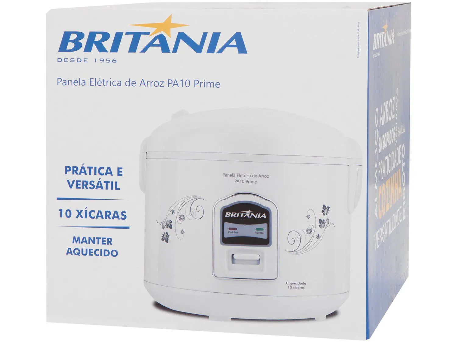 Panela de Arroz PA10 Britânia Prime 10 Xicaras Branco 220v (12)