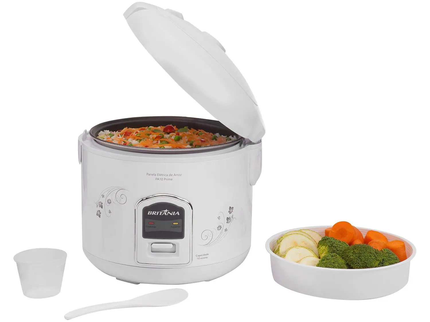 Panela de Arroz PA10 Britânia Prime 10 Xicaras Branco 220v (3)