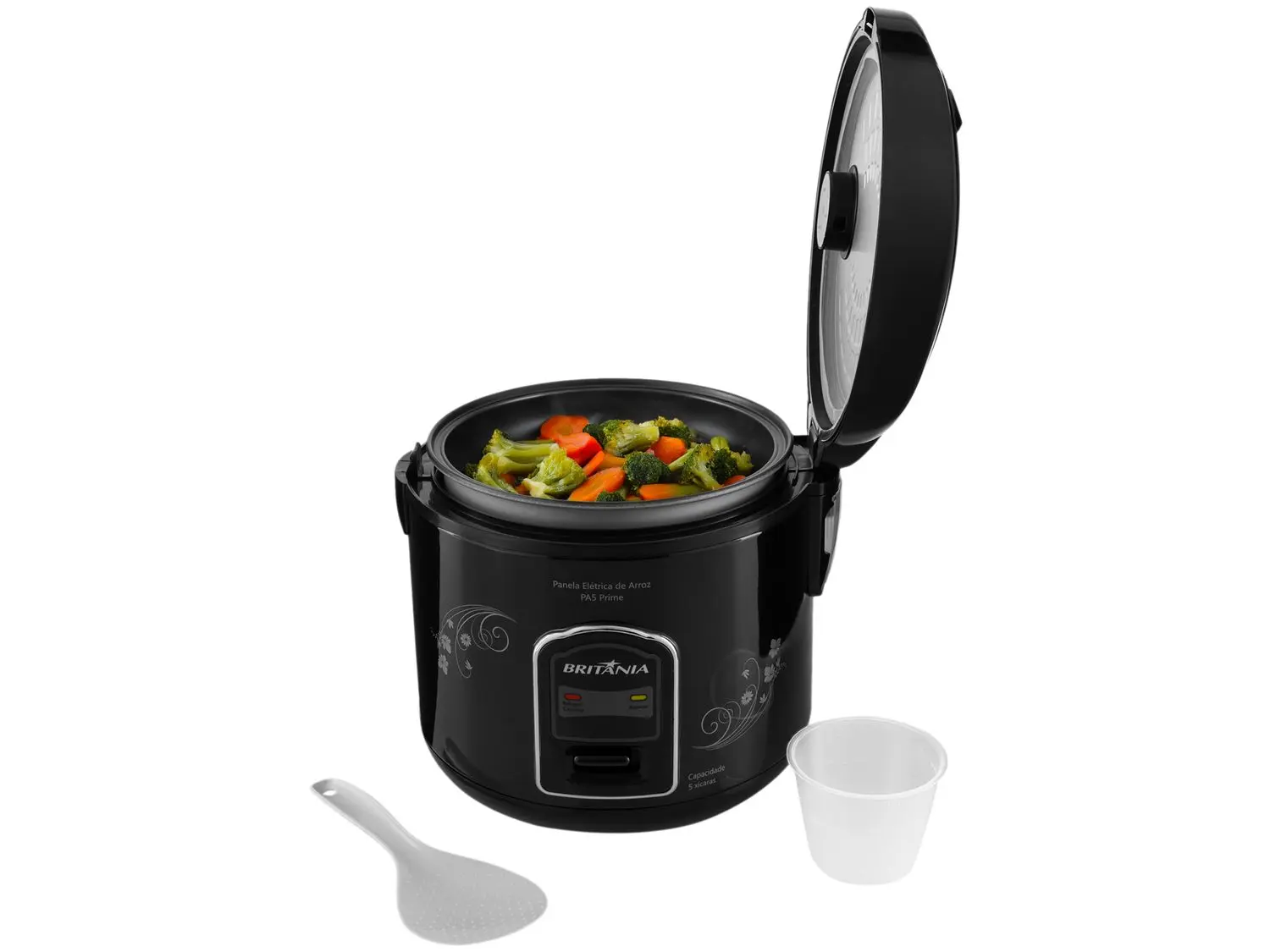 Panela de Arroz PA5 Britânia Prime 5 Xicaras Preto 220v (3)