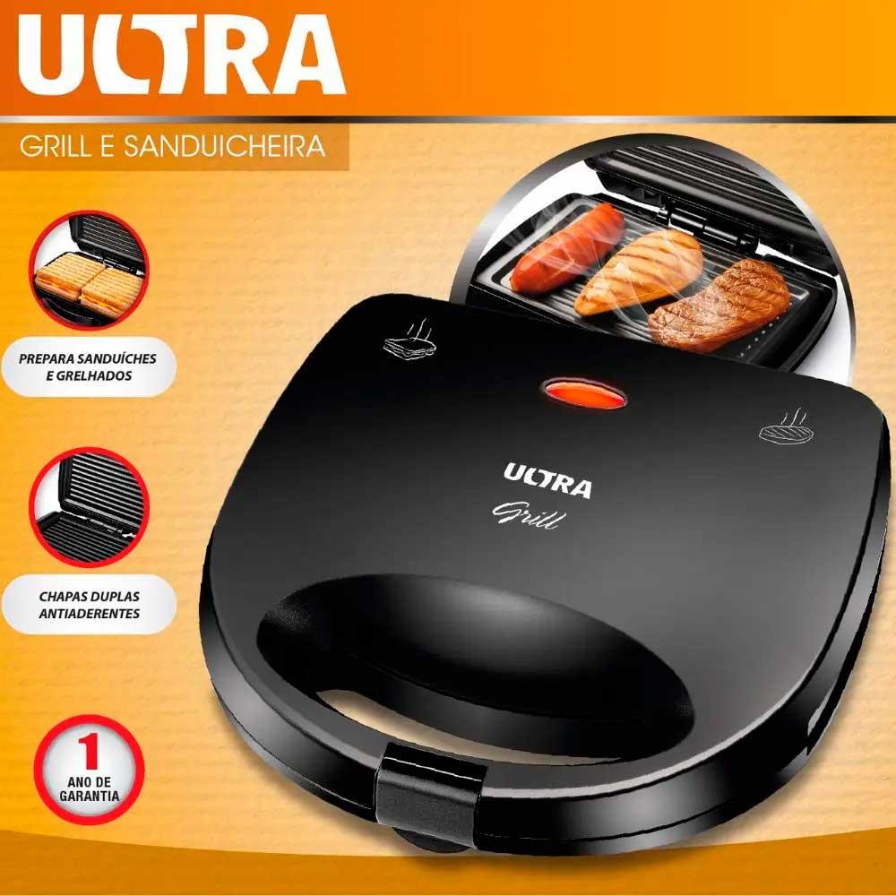 Sanduicheira Mondial Ultra Grill S-13 Preto 220v (6)