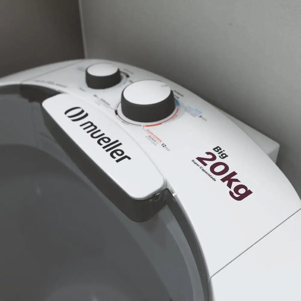 Tanquinho de Lavar Roupa Mueller Big 20 kg Branco 220v (4)