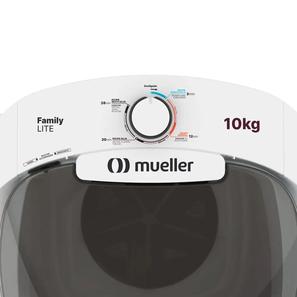 Tanquinho de Lavar Roupa Mueller Family Lite 10 kg Branco 220v (2)