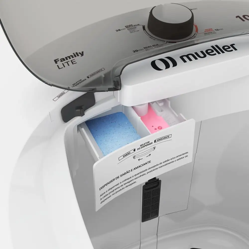 Tanquinho de Lavar Roupa Mueller Family Lite 10 kg Branco 220v (4)