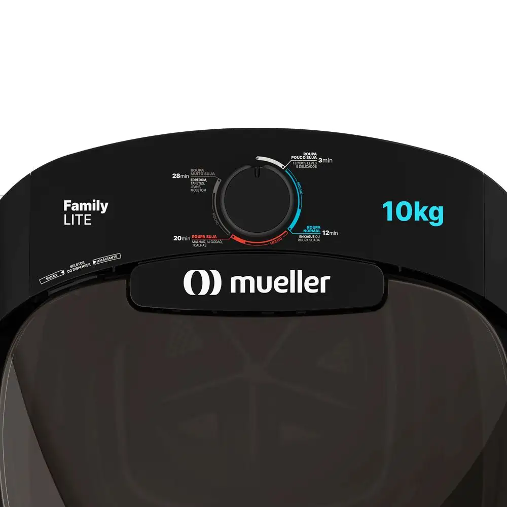 Tanquinho de Lavar Roupa Mueller Family Lite 10 kg Preto 220v (3)