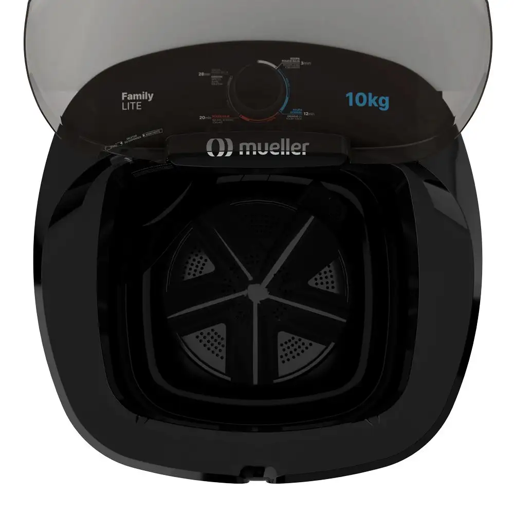 Tanquinho de Lavar Roupa Mueller Family Lite 10 kg Preto 220v (5)