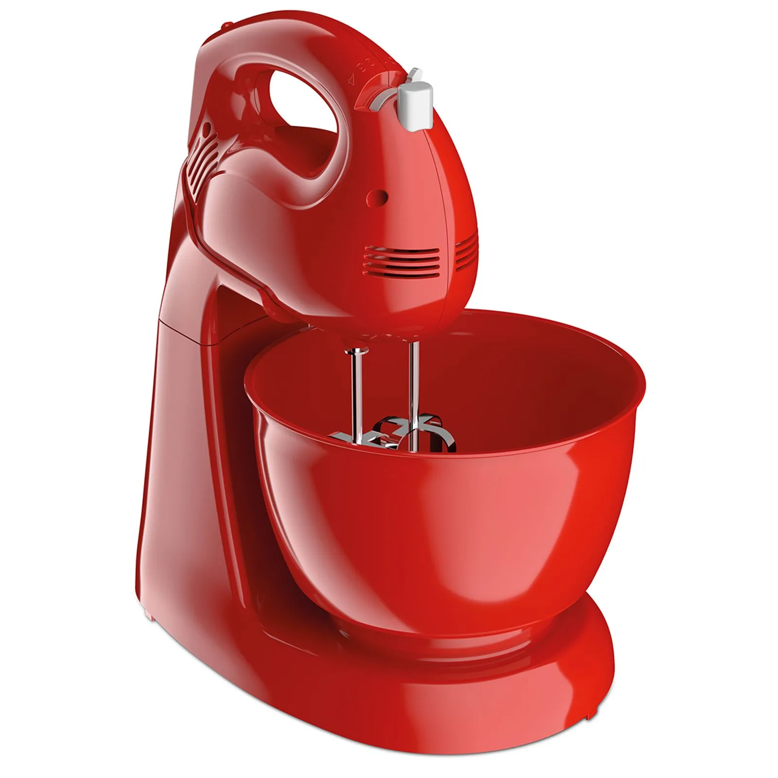 Batedeira Britânia Pérola Cristal Duo 4 velocidades 2 tigelas 500W Vermelho 220V (4)