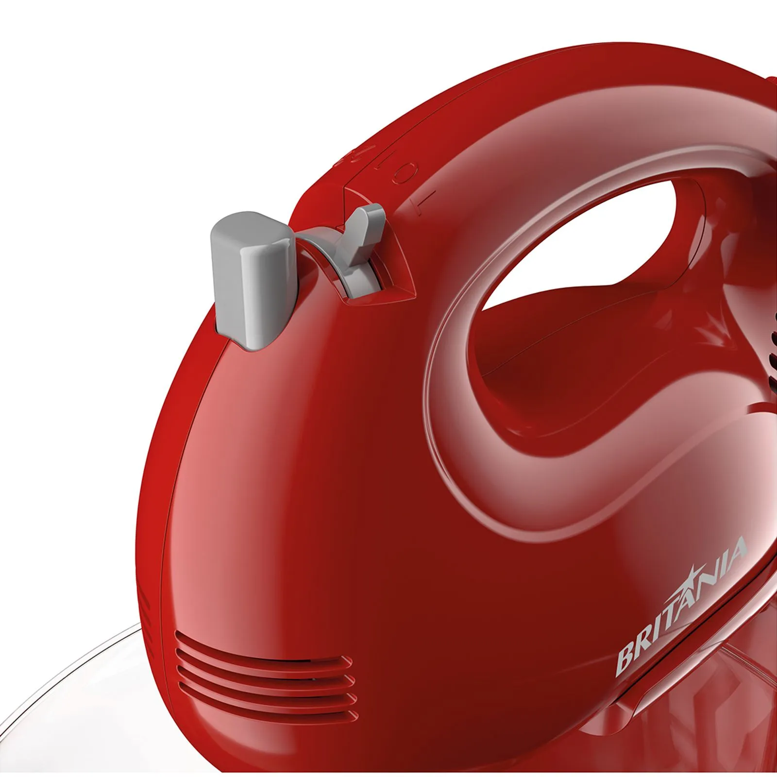 Batedeira Britânia Pérola Cristal Duo 4 velocidades 2 tigelas 500W Vermelho 220V (5)