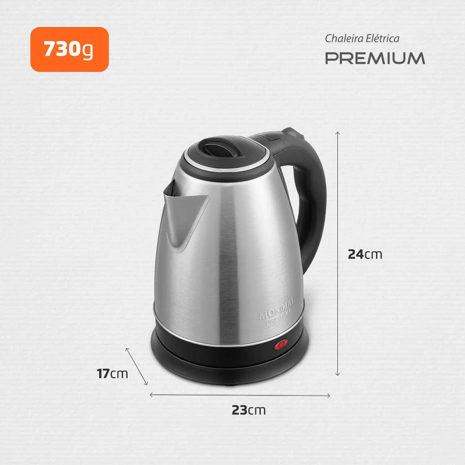 Chaleira Eletrica Mondial Pratic CE-06 Inox Preto 220V (7)