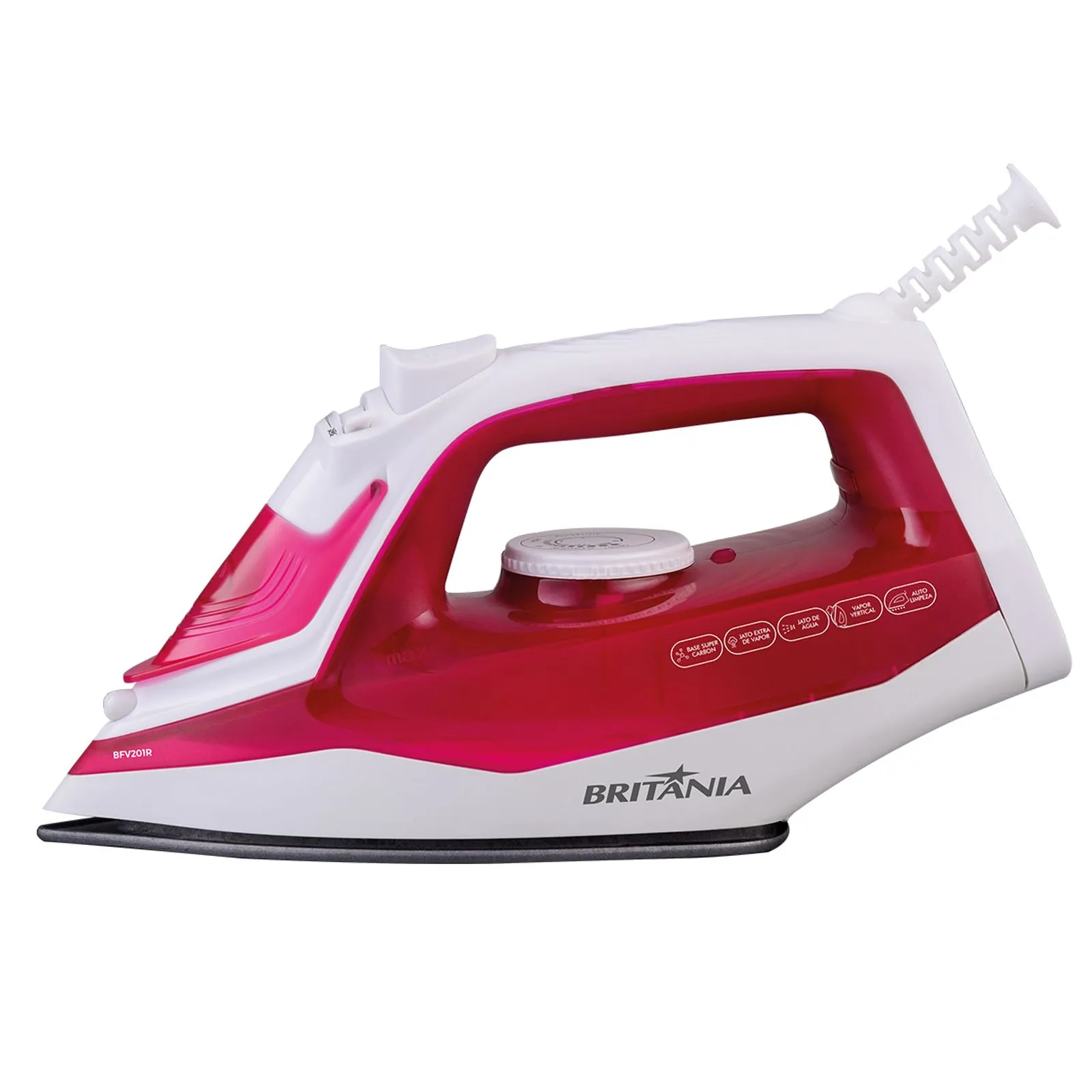 Ferro Britânia a vapor BFV201R Super Carbon Rosa 220V (2)