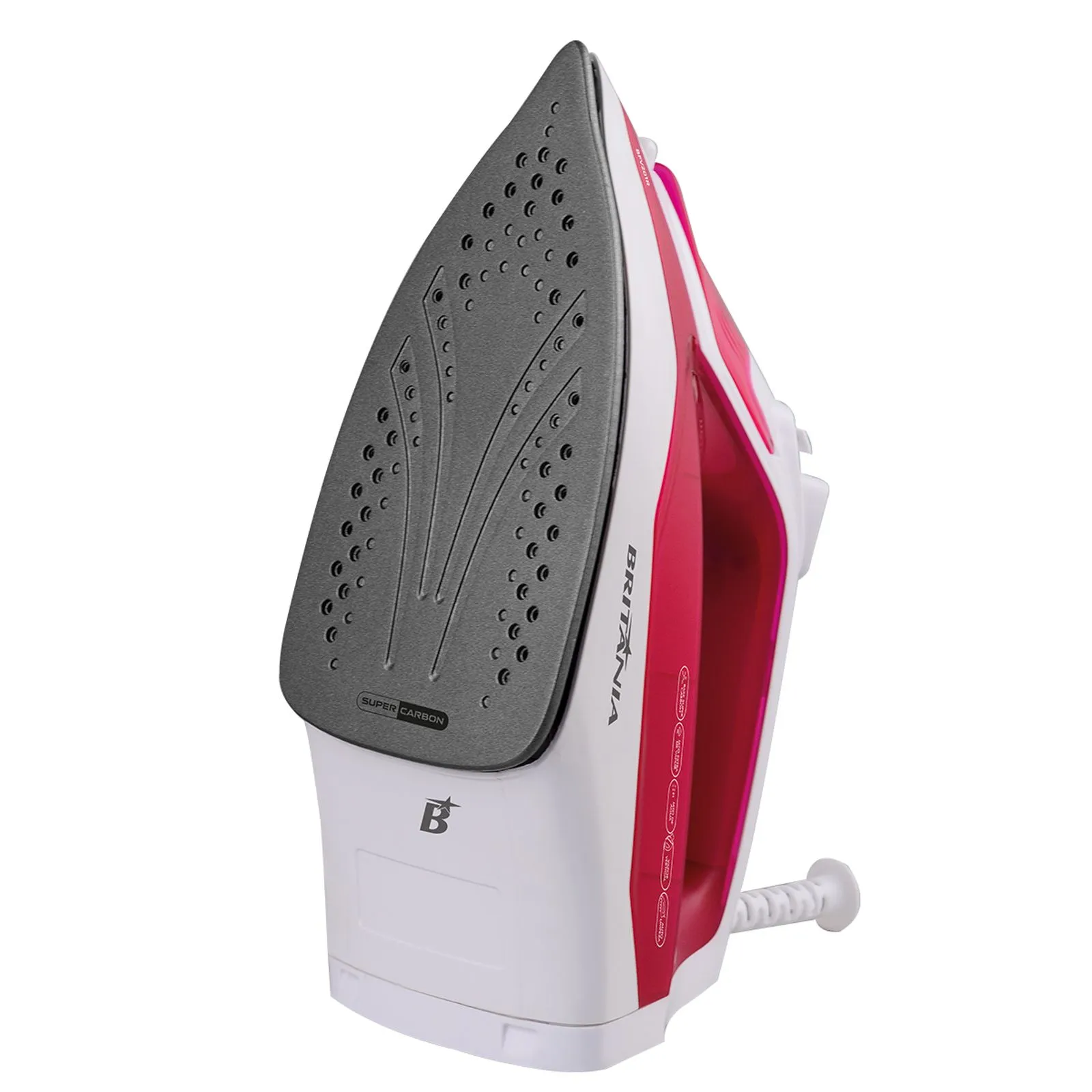 Ferro Britânia a vapor BFV201R Super Carbon Rosa 220V (4)