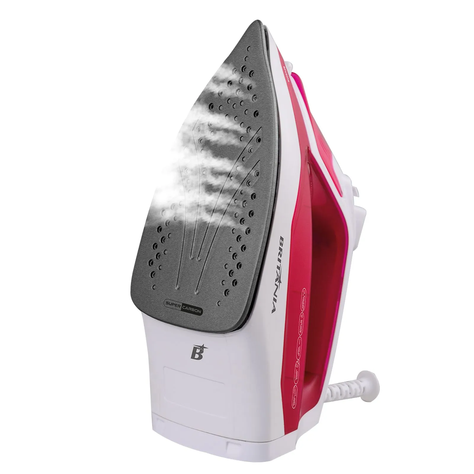 Ferro Britânia a vapor BFV201R Super Carbon Rosa 220V (6)