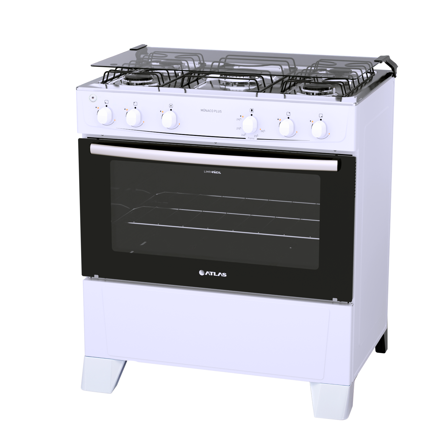Fogão Atlas Mônaco Plus 5 Bocas Branco Bivolt (4)