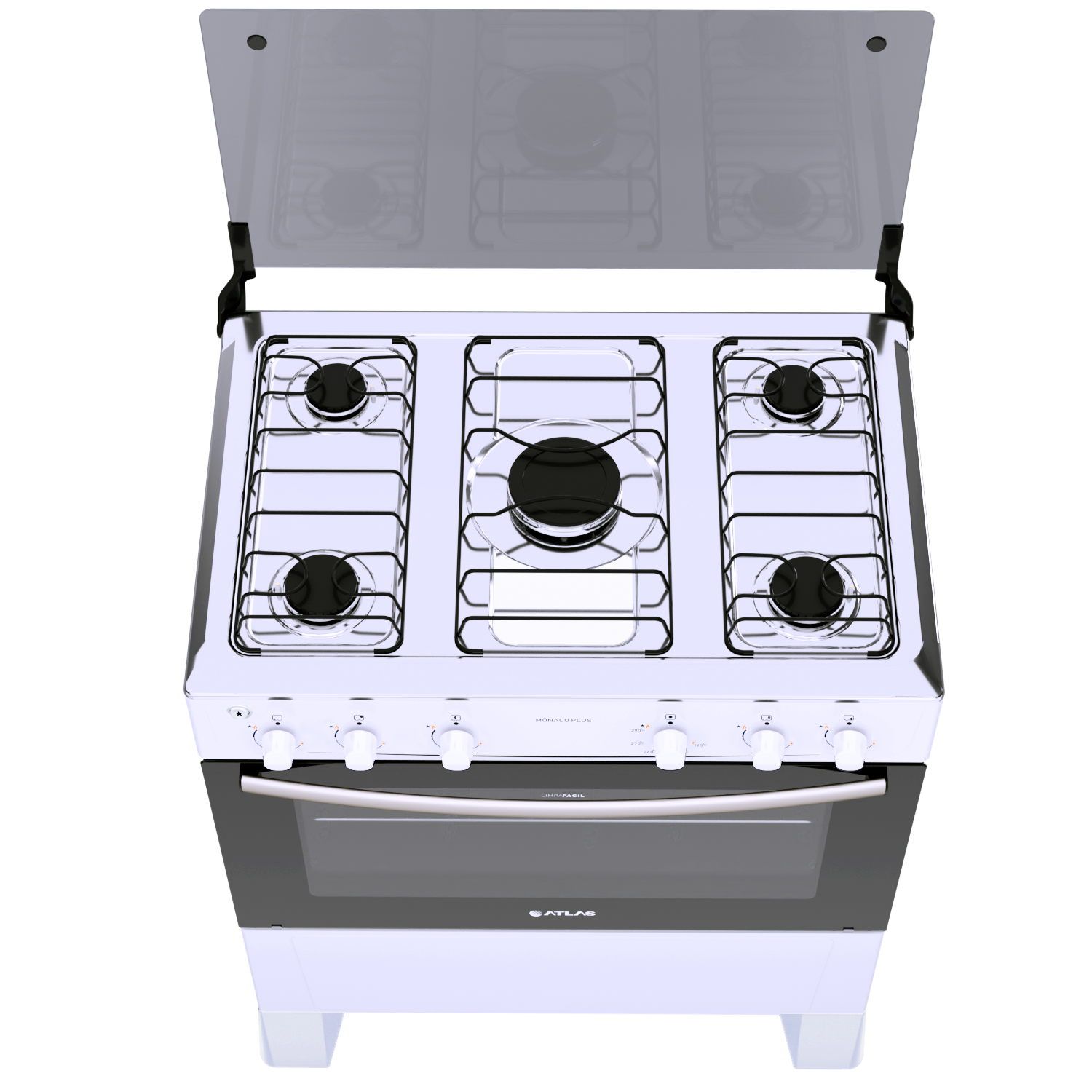 Fogão Atlas Mônaco Plus 5 Bocas Branco Bivolt (5)