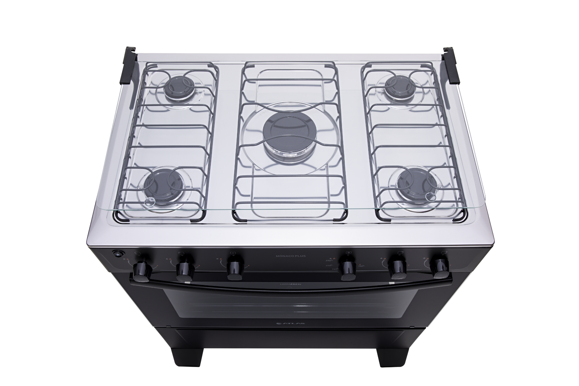 Fogão Atlas Mônaco Plus 5 Bocas Preto Bivolt (4)
