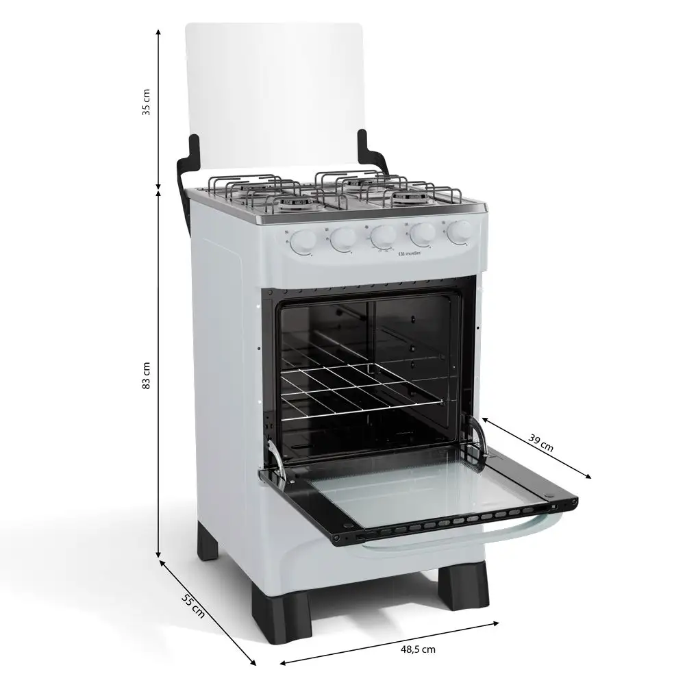 Fogão Mueller MFI4BA 4 bocas Branco (2)