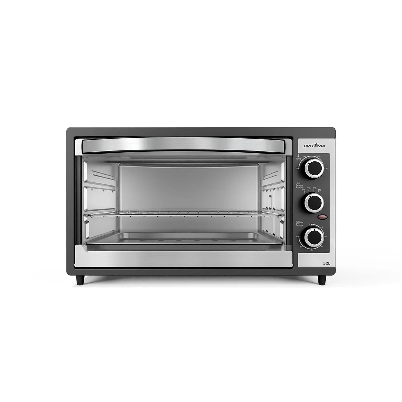 Forno Elétrico Britânia BFE55P Dupla resistência 52L 220V (2)