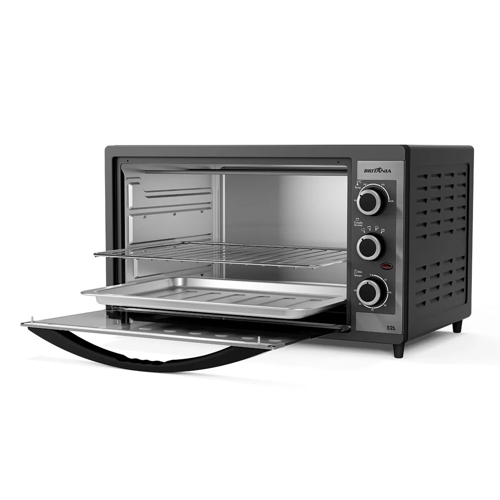 Forno Elétrico Britânia BFE55P Dupla resistência 52L 220V (7)