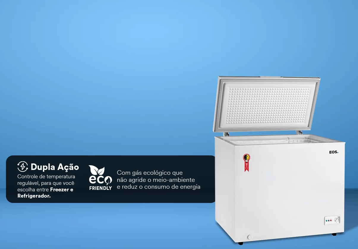 Freezer Horizontal EOS EFH250X 192L Branco 220V (3)
