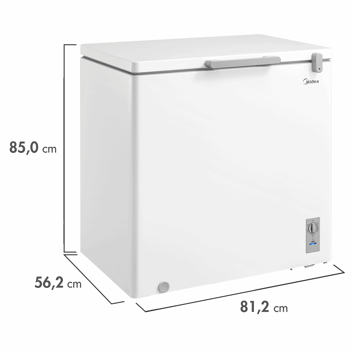 Freezer Horizontal Midea MDRC280SLA012 200L Branco 220V (3)