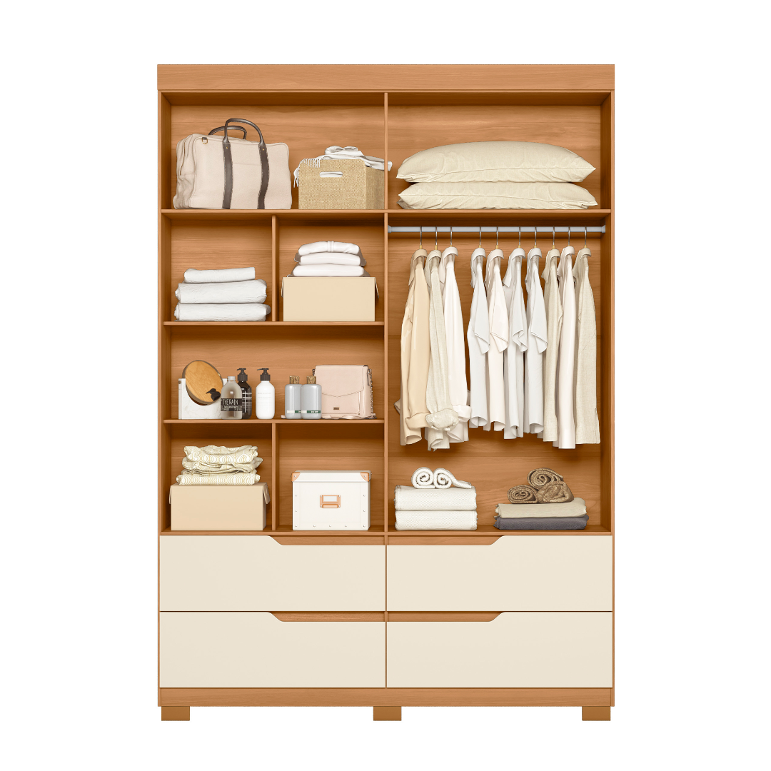 Guarda Roupa Albatroz Doble Carvalho Grife Off White (2)