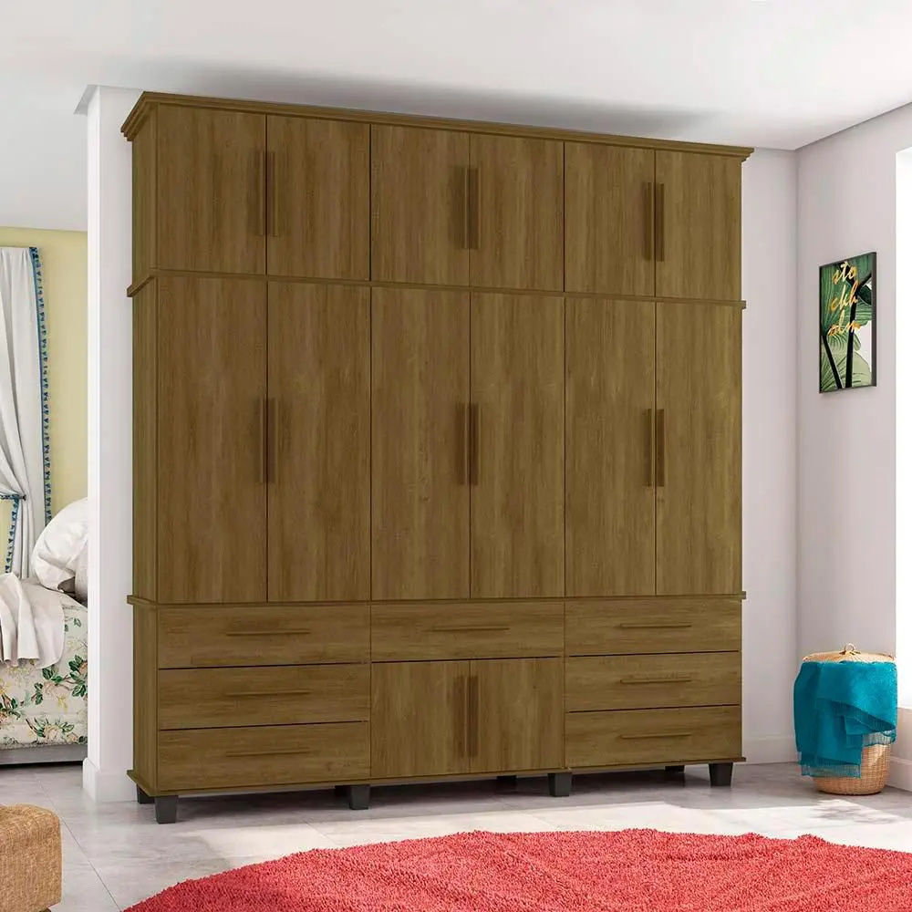 Guarda Roupa Fabrimóveis Eccos Imbuia Fosco (1)
