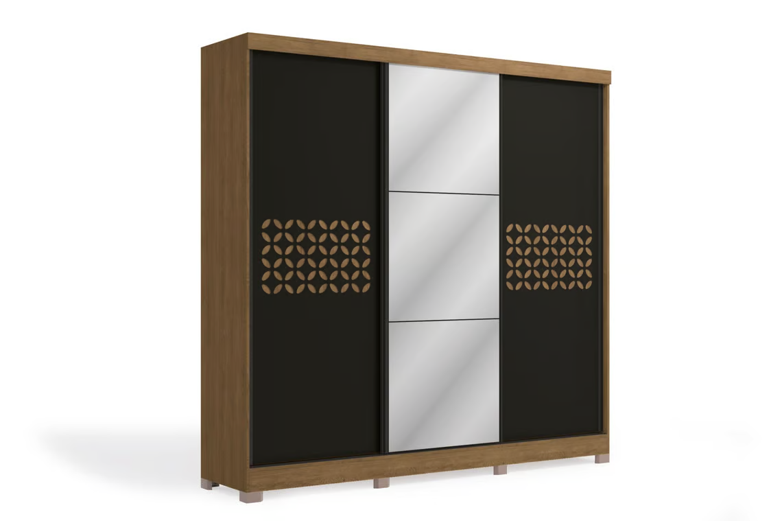 Guarda Roupa Kappesberg CBJ576 Freijo Preto Fosco (2)