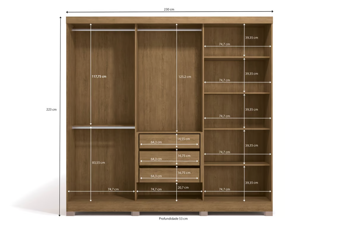 Guarda Roupa Kappesberg CBJ576 Freijo Preto Fosco (4)