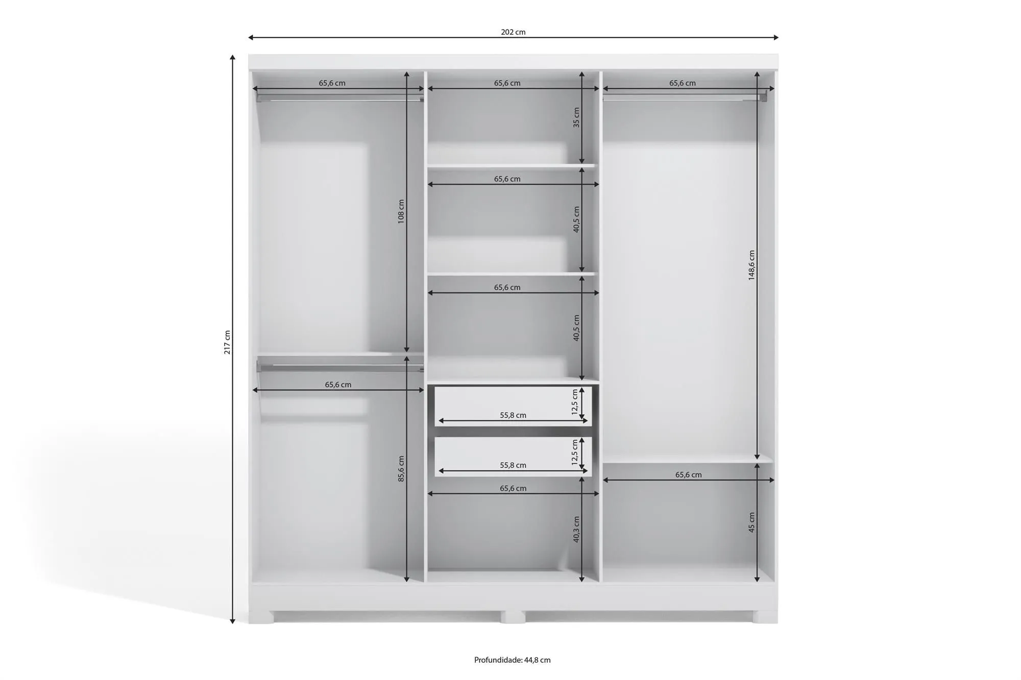Guarda Roupa Kappesberg E530 Branco (3)