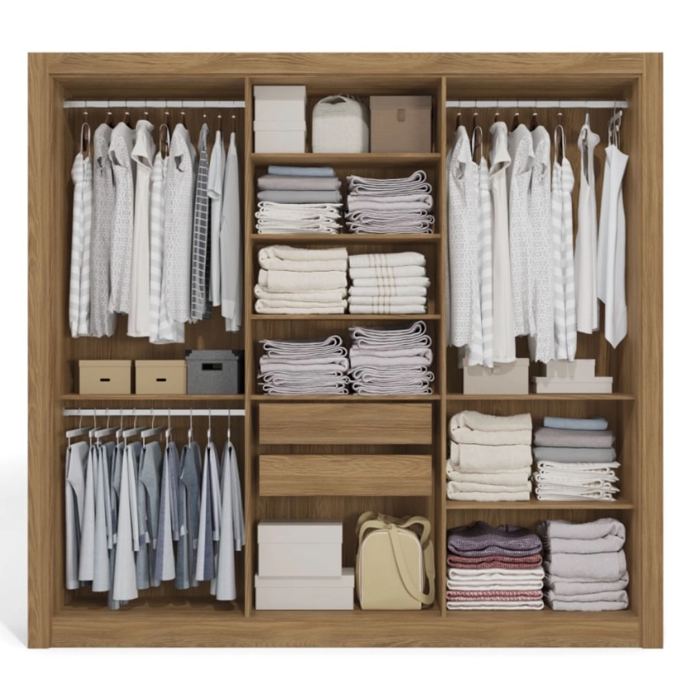 Guarda Roupa Kappesberg M569 6 Portas 2 Gavetas Nogueira e Fendi (2)