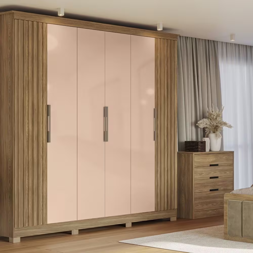 Guarda Roupa Kappesberg N572 6 Portas 3 Gavetas Nogueira Macadâmia (4)