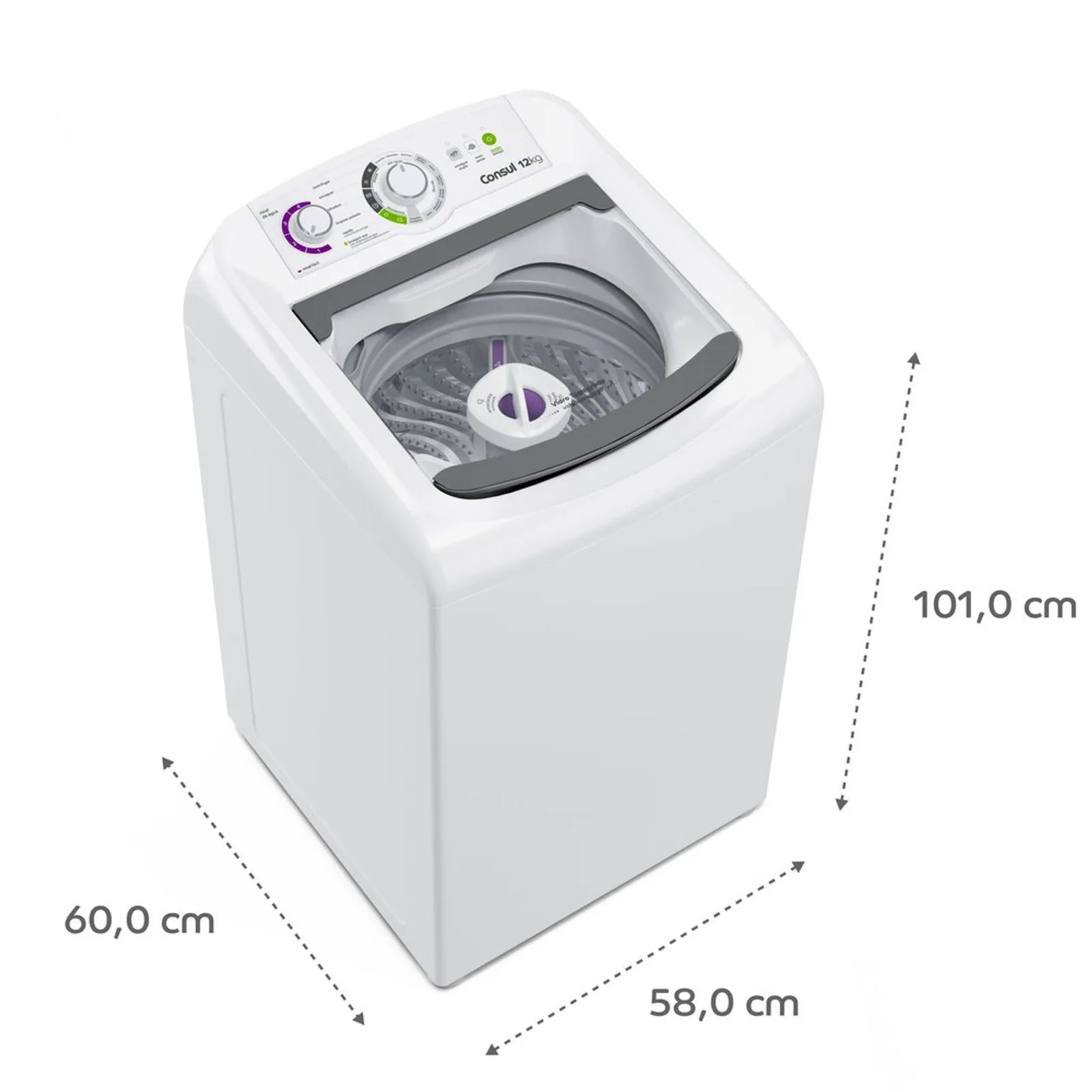 Lavadora Automática Consul CWH12BB 12kg Branco 220V (9)