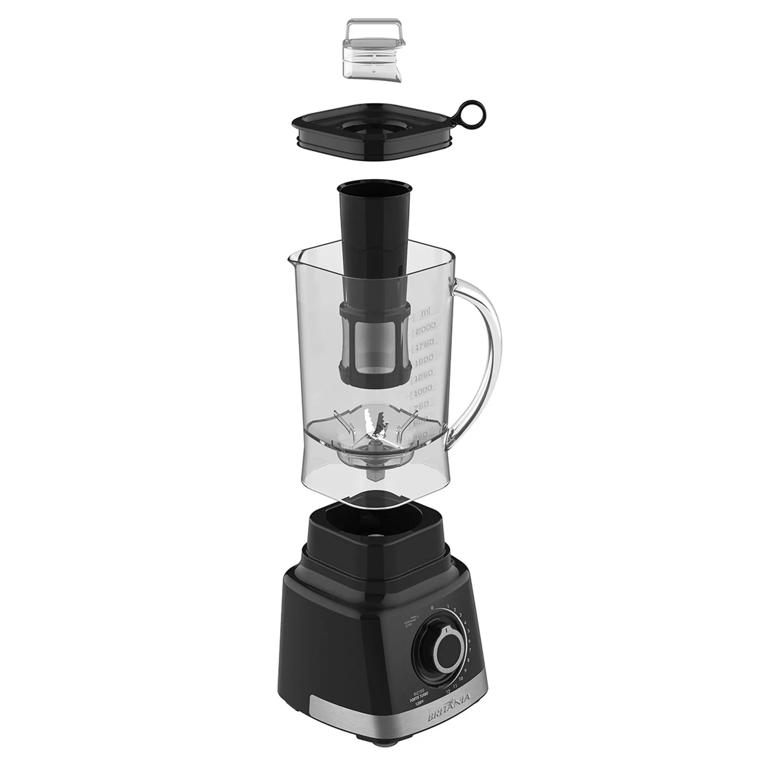 Liquidificador Britânia BLQ1300V Fortis Turbo 1400W 3L (4)