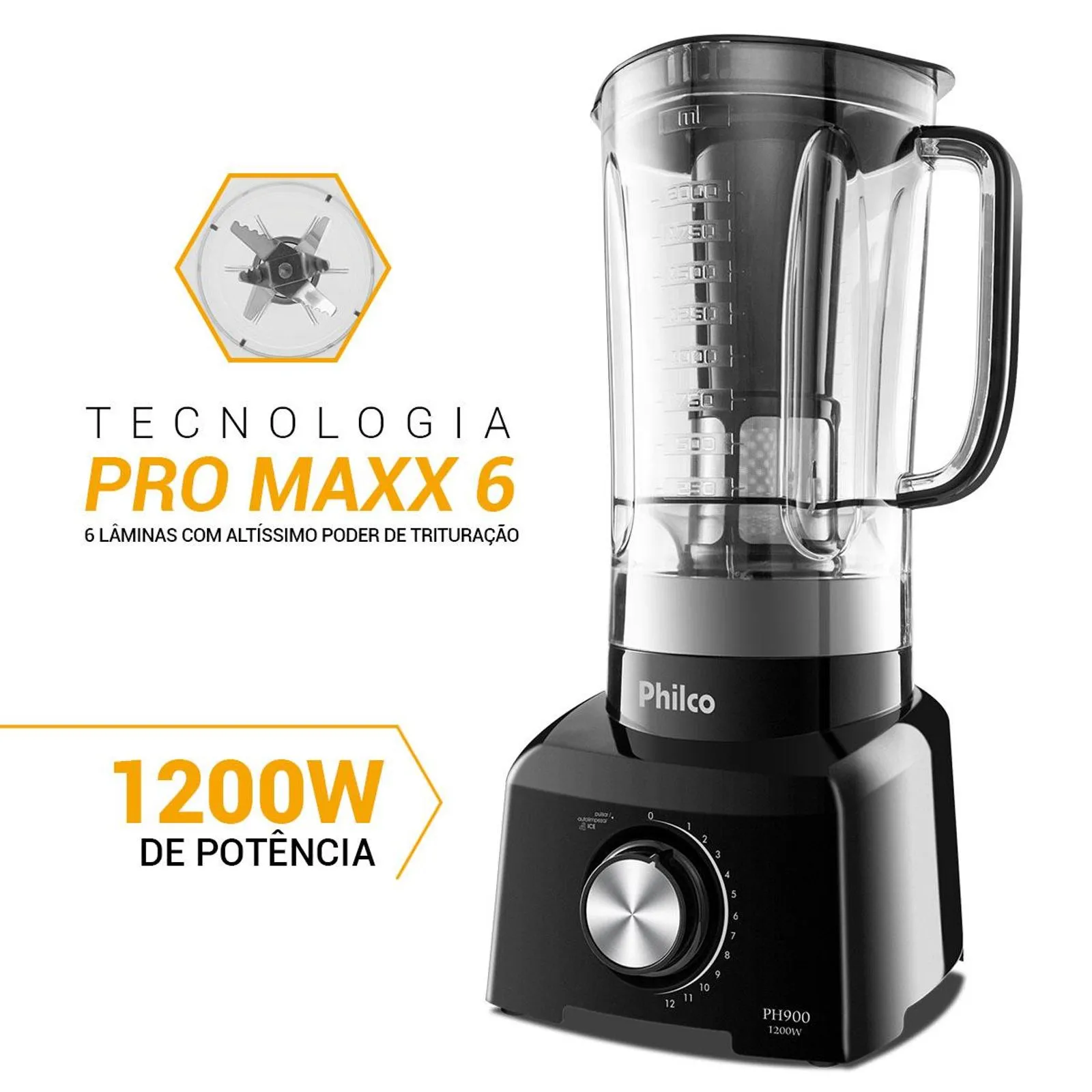 Liquidificador Philco PH900 1200W Preto 220V (5)