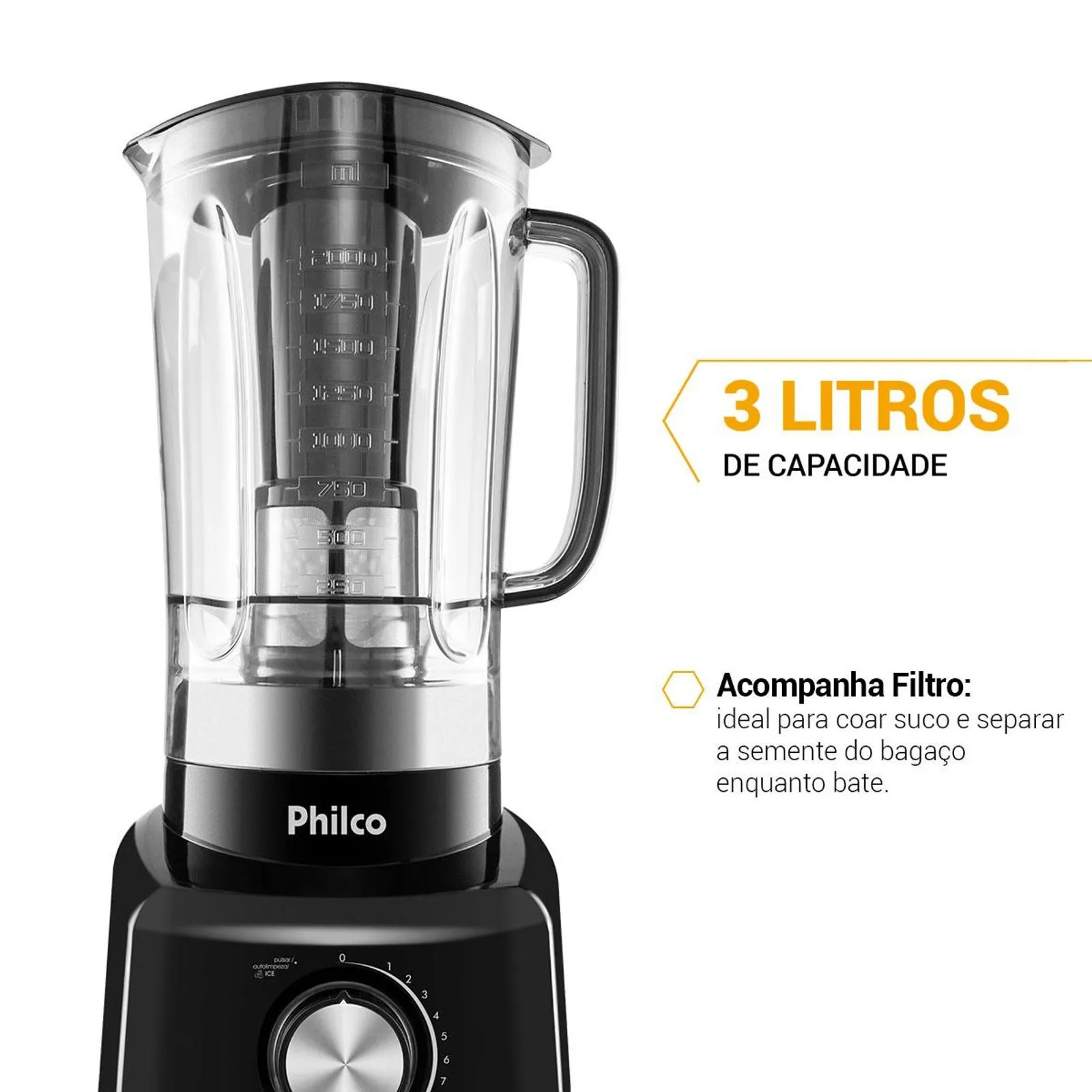 Liquidificador Philco PH900 1200W Preto 220V (6)