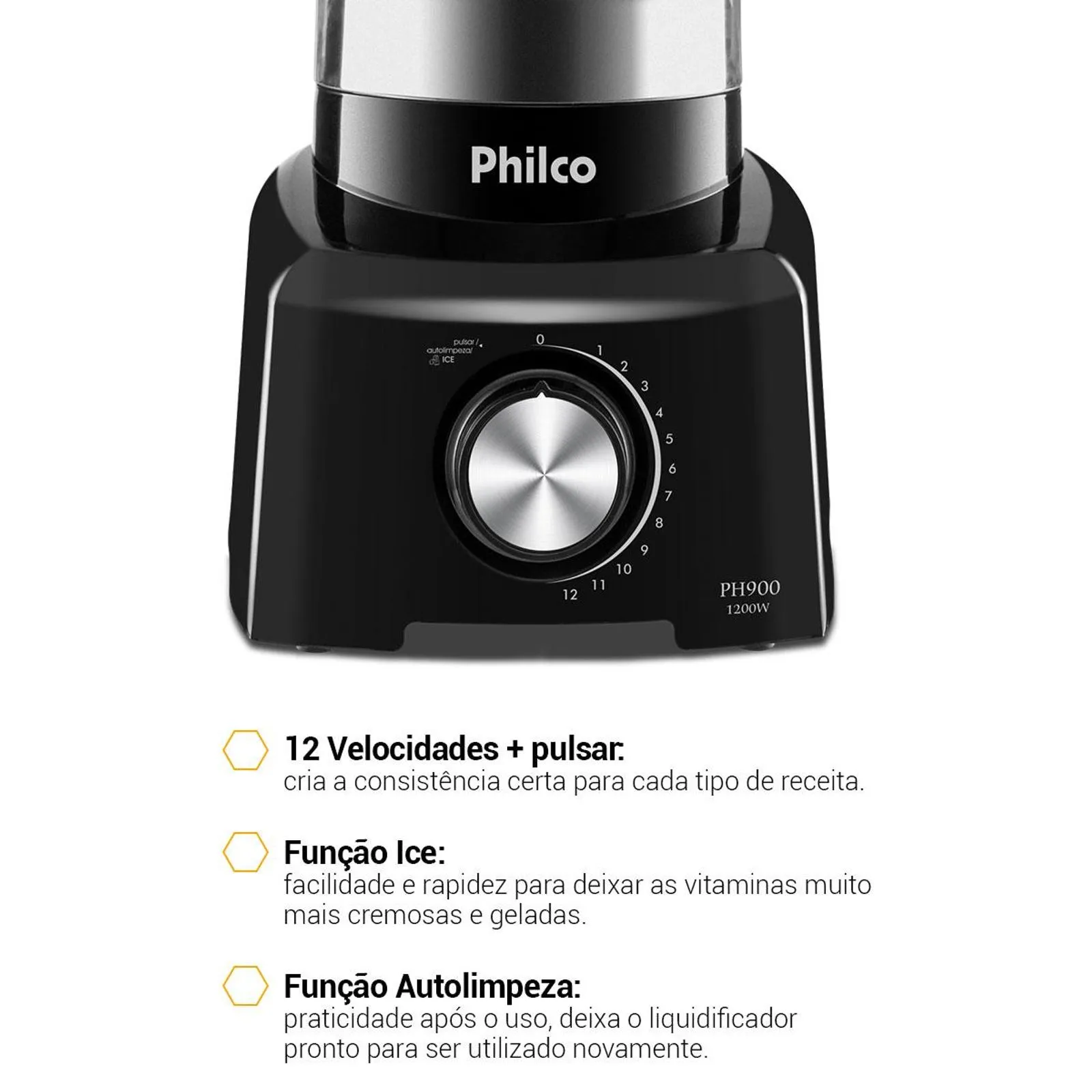 Liquidificador Philco PH900 1200W Preto 220V (7)