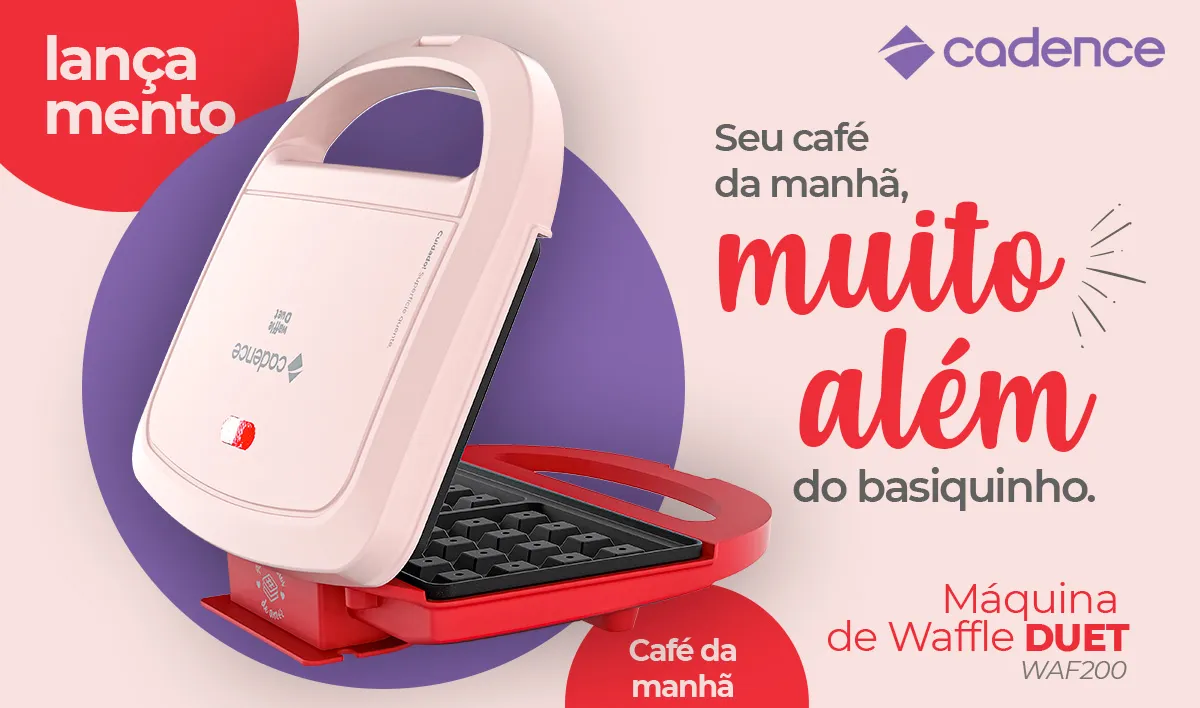 Máquina de Waffles Cadence Duet (12)