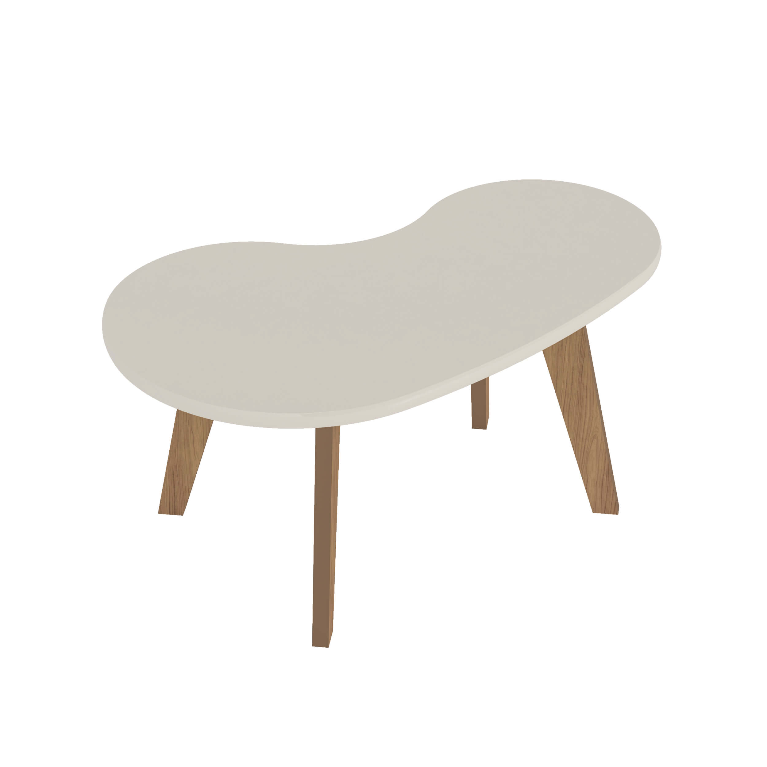 Mesa de Centro Artely Orgânica Carvalho Off White (1)