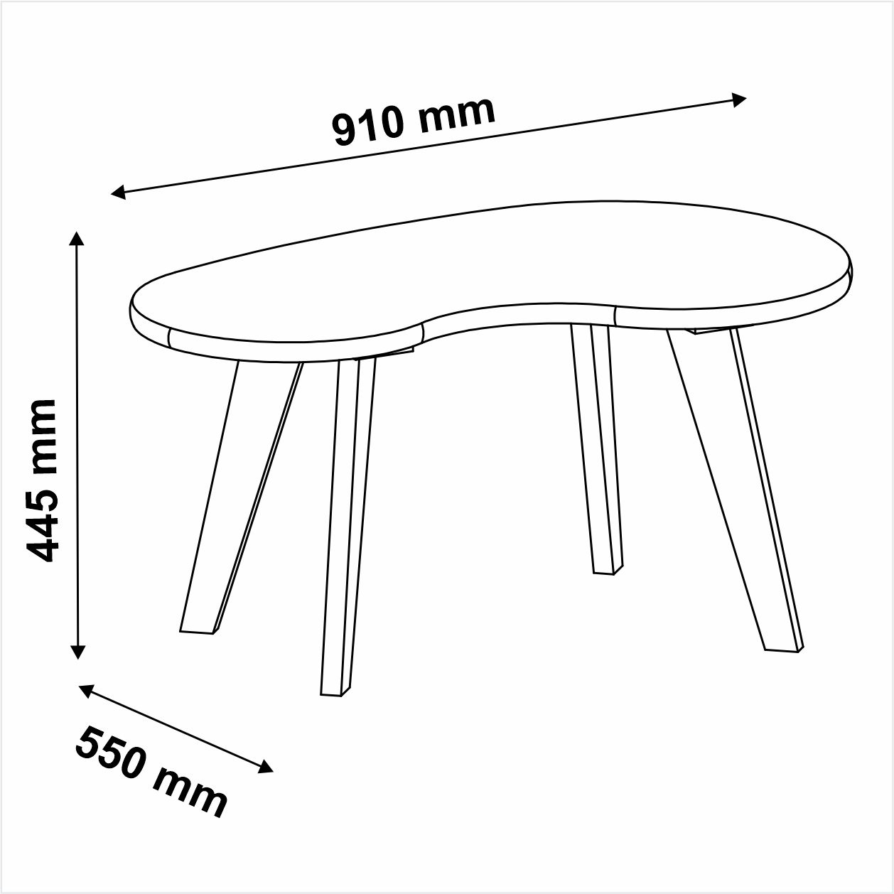 Mesa de Centro Artely Orgânica Carvalho Off White (6)