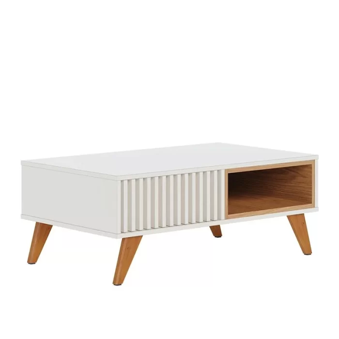 Mesa de Centro Colibri Jeri Freijó Off White